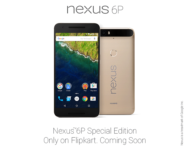 google nexus 6p price flipkart