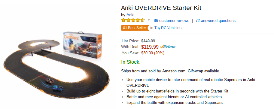 Best Anki Overdrive Starter Kit Racing Track Fast Furious Edition App Control To