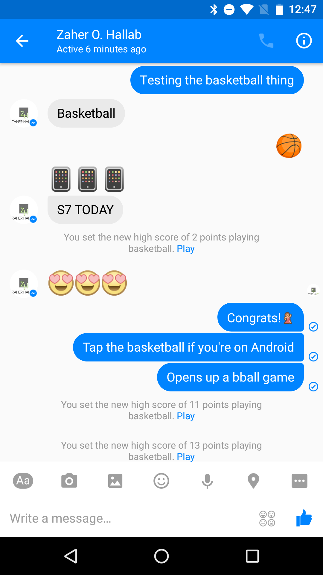 Facebook Messenger Adds A Mini Basketball Hoops Game