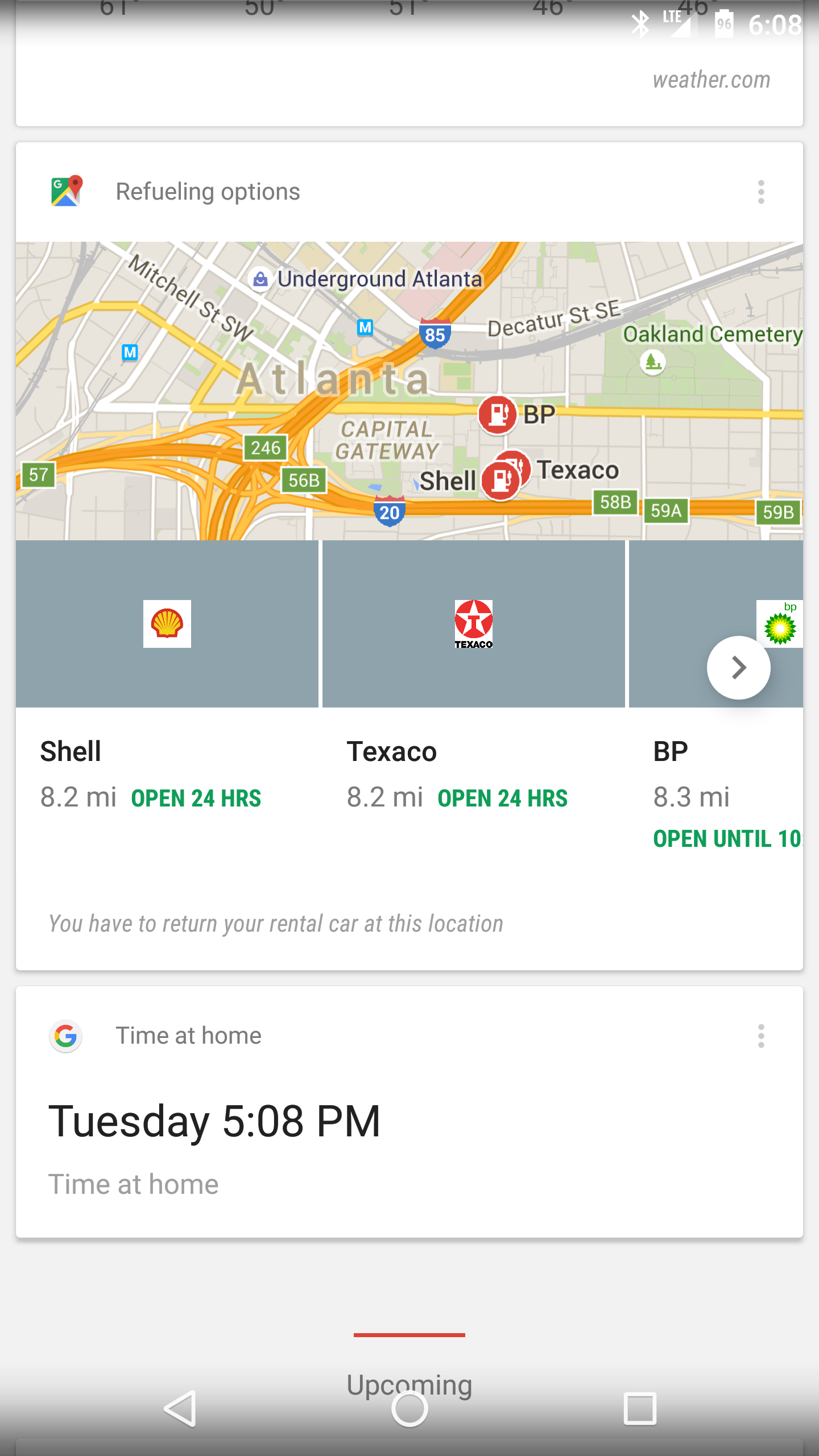 Google Now Will Show You A Refueling Options Card When It's Time To