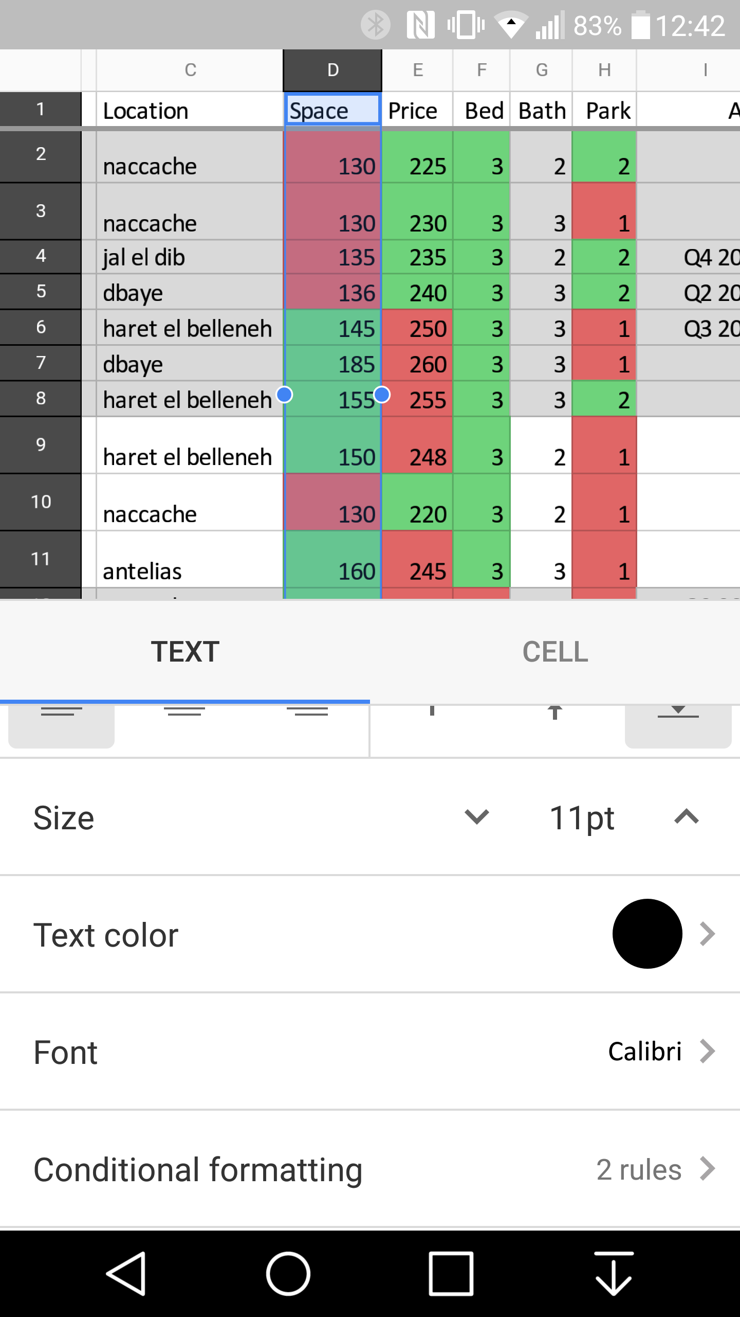 Google Docs lets you edit content in Print layout view, Google Sheets