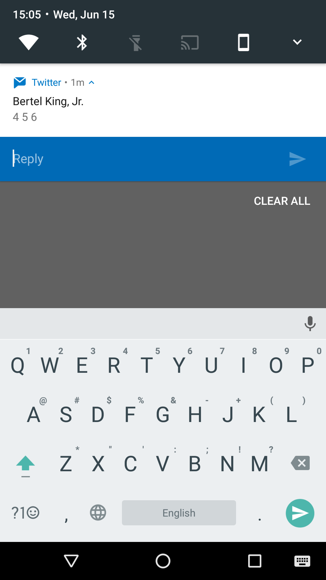 Twitter Direct Messages now support Android N's notification Direct Reply