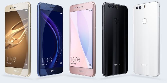 Huawei Honor 8 color choices.