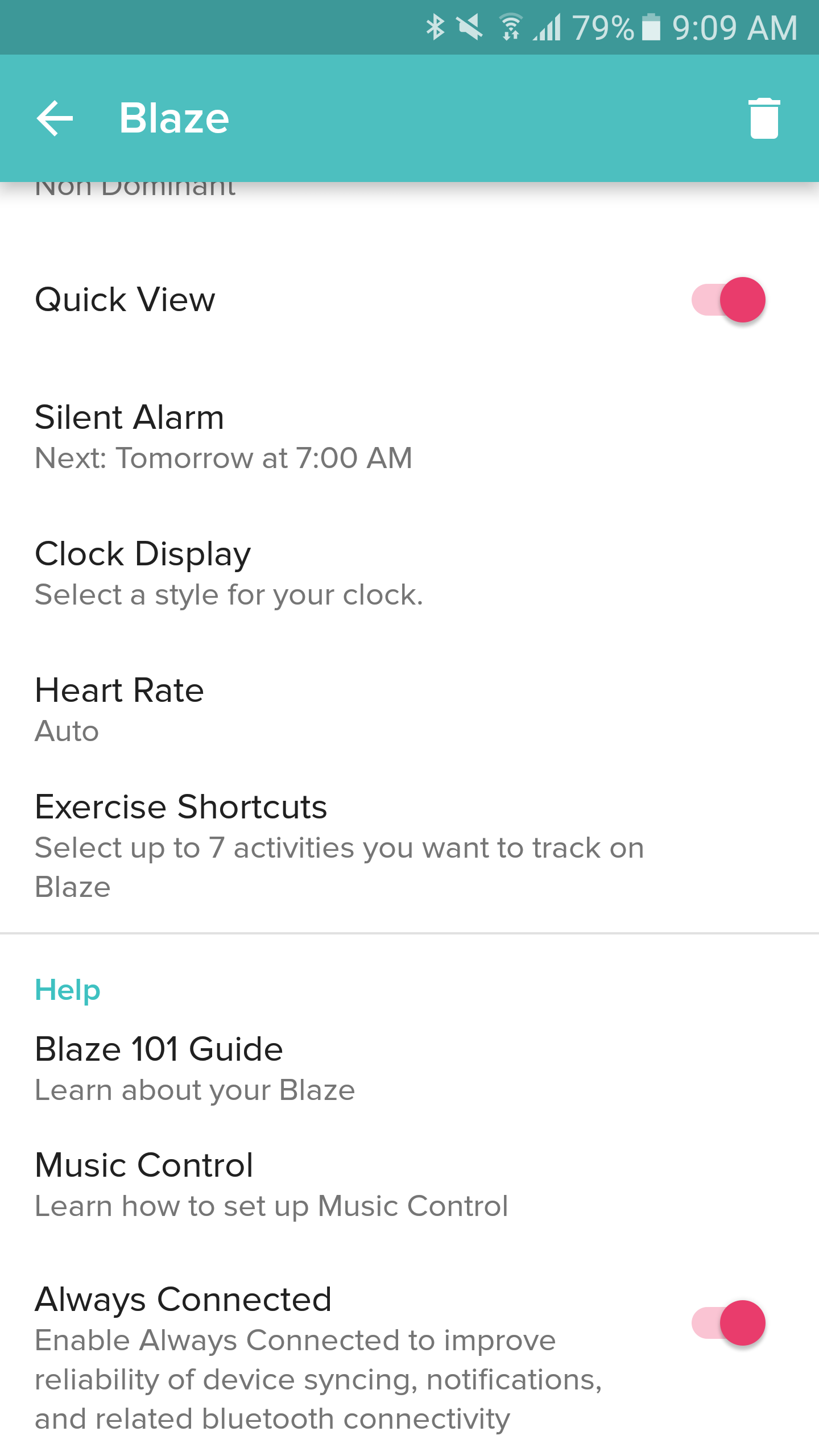 Fitbit best sale blaze 101