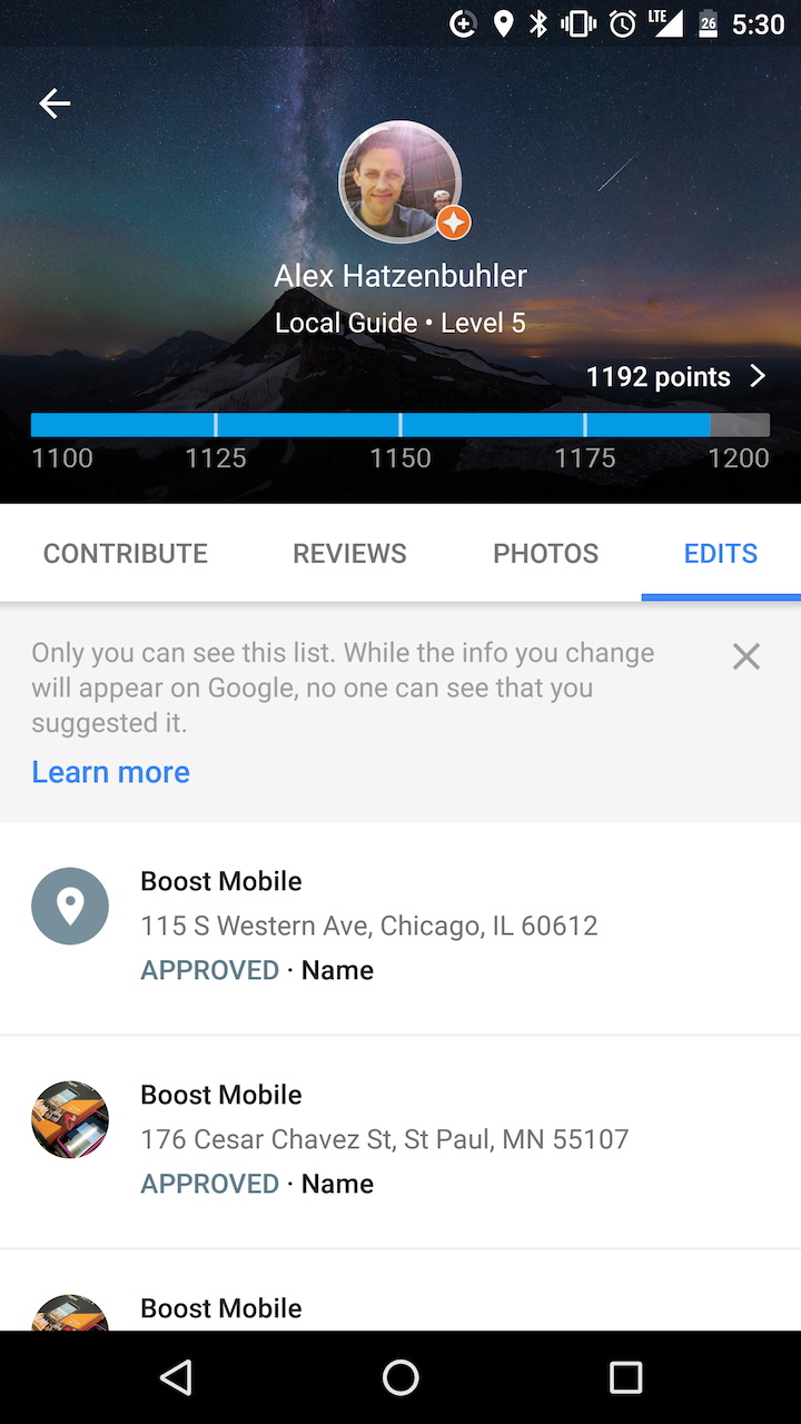 Google Maps tests new location - Nexus2cee Google Maps Edits 1