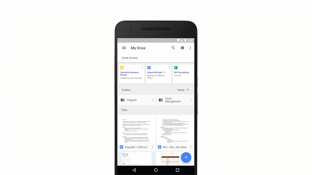 Google Drive adds Quick Access feature, guesses what file you might want