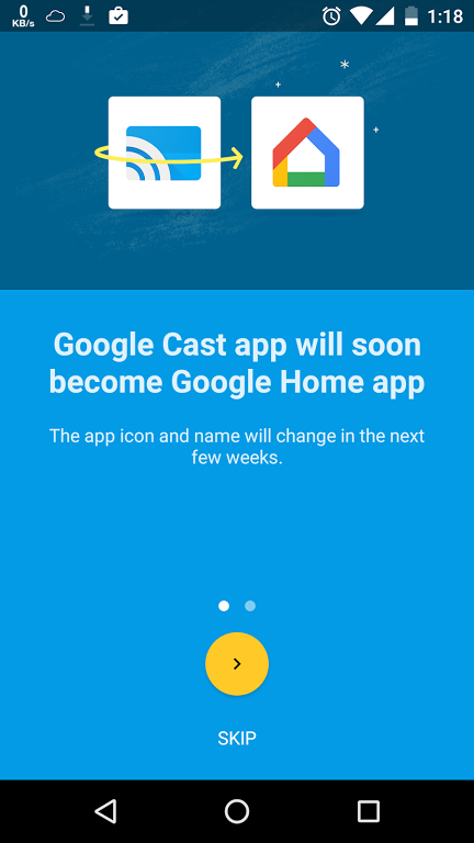 The Google Cast app is becoming Google Home