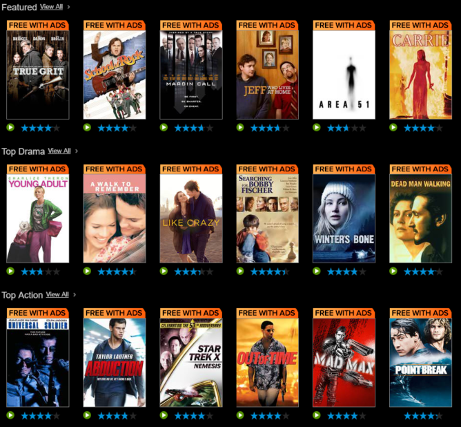 Vudu introduces new service, Vudu Movies On Us, with free films with