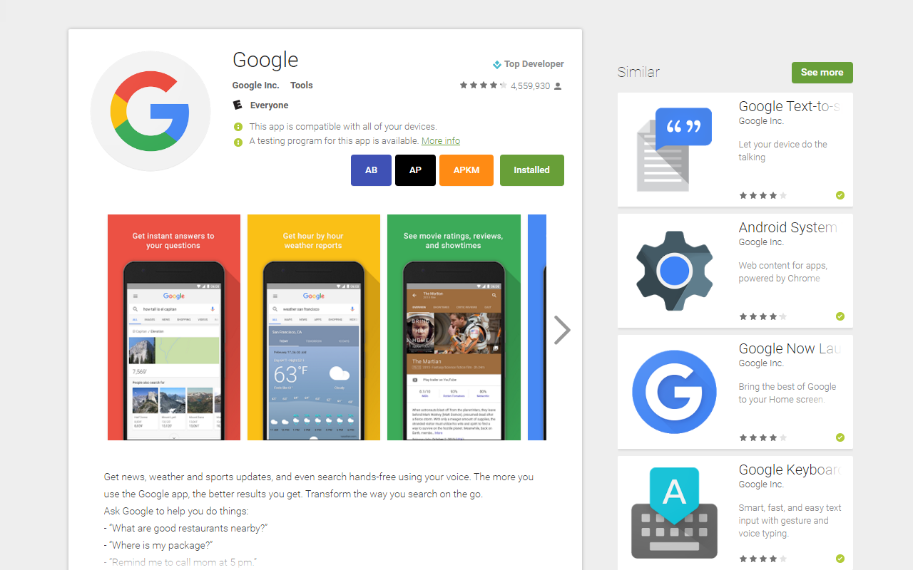 google play chrome extension