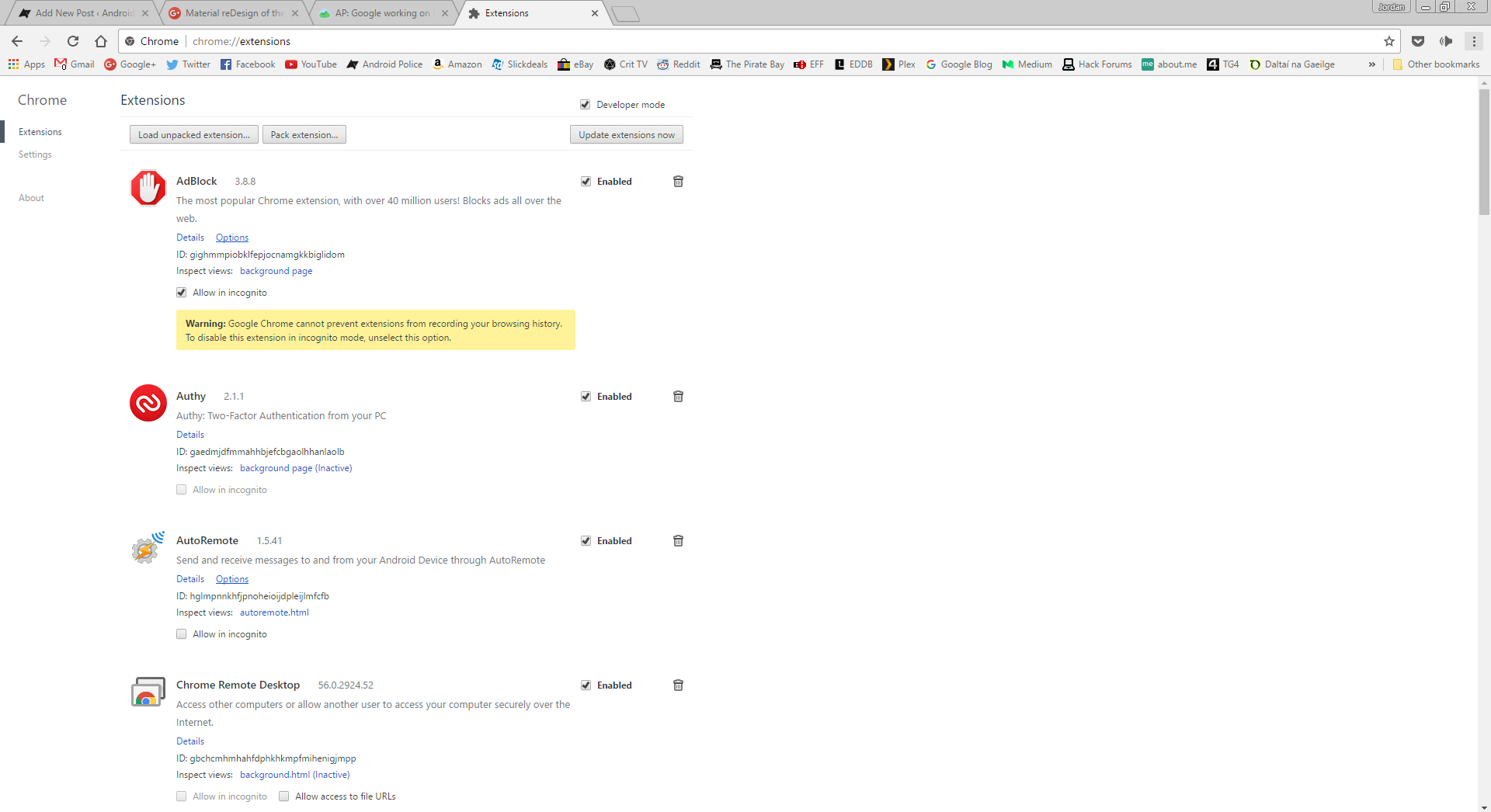 Google brings Material Design to the Chrome extensions page