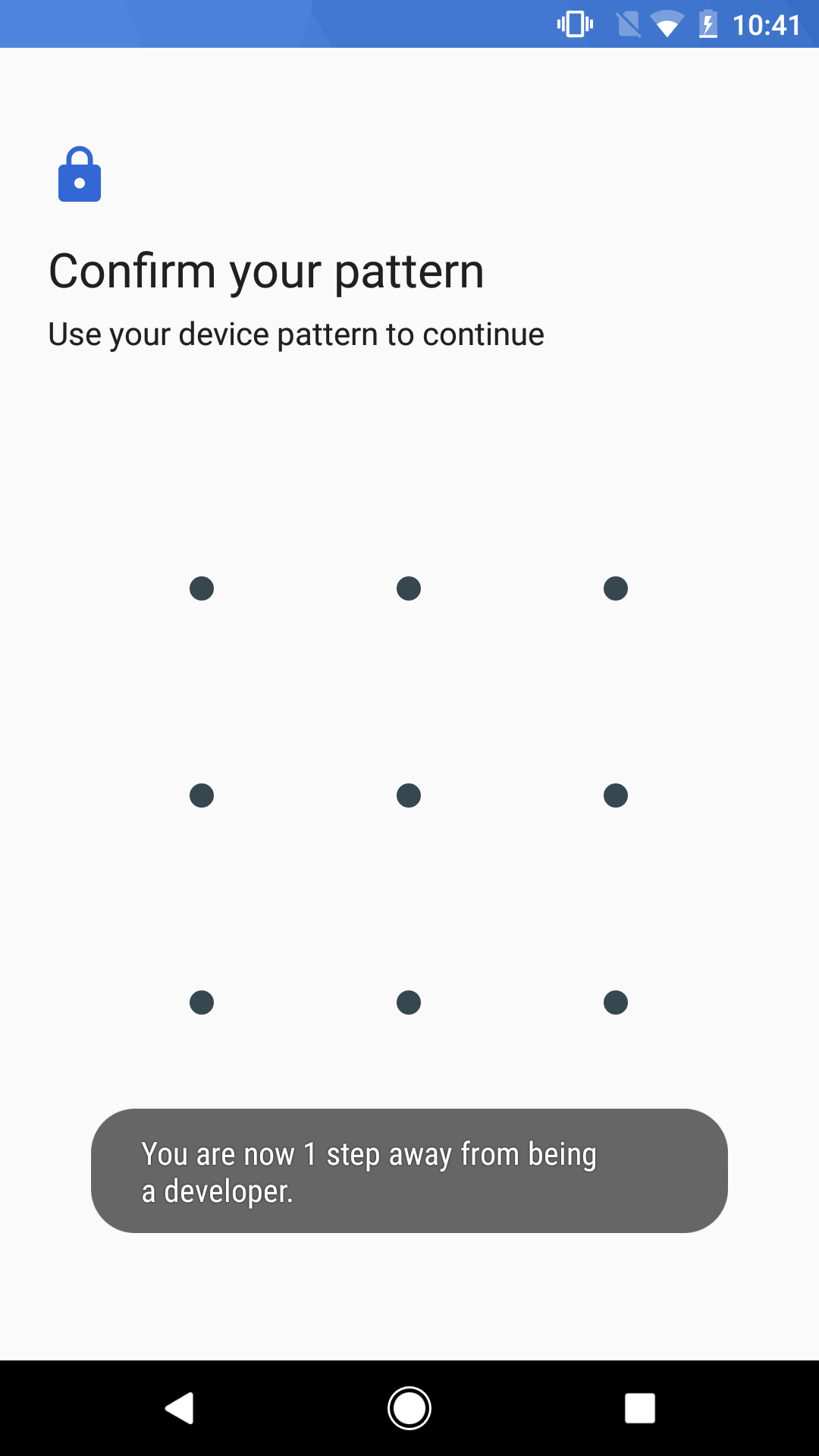 Android O feature spotlight Enabling developer options requires your