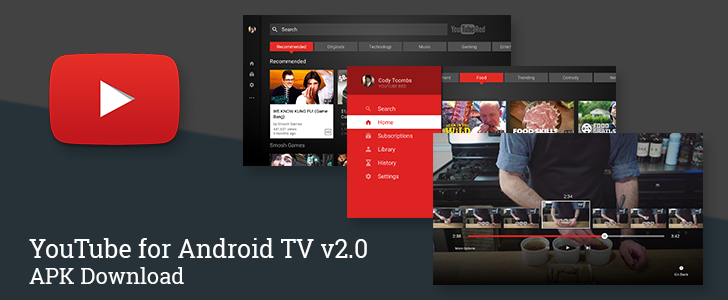 Youtube for on sale android tv