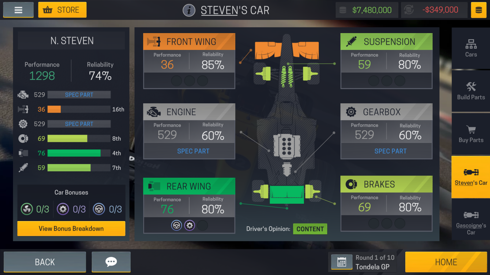 motorsport manager mobile 2 track setups