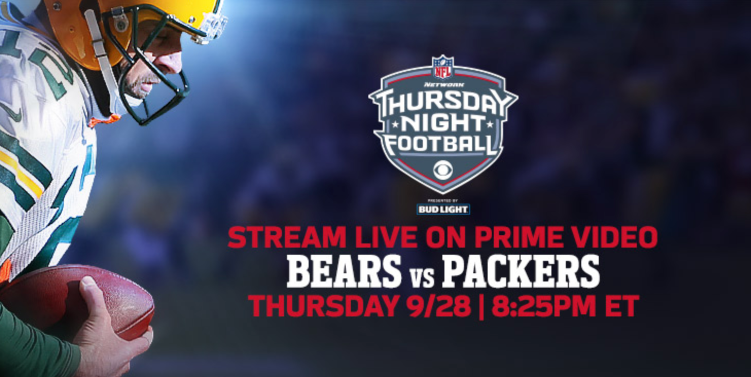 Thursday Night Football` 2017: Why  Prime will stream Bears vs.  Packers on Sept. 28 