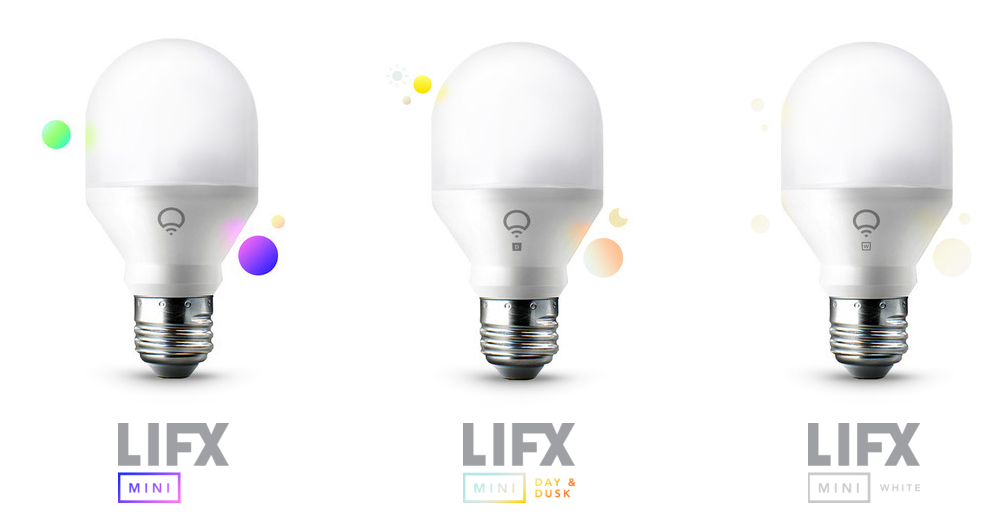 LIFX Mini. Smart Light Bulb. New Smart Light прожектор. LIFX систем освещения для жилых помещений.