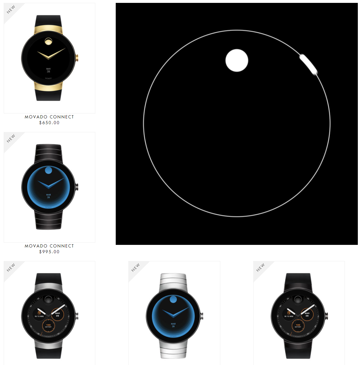 movado watch faces