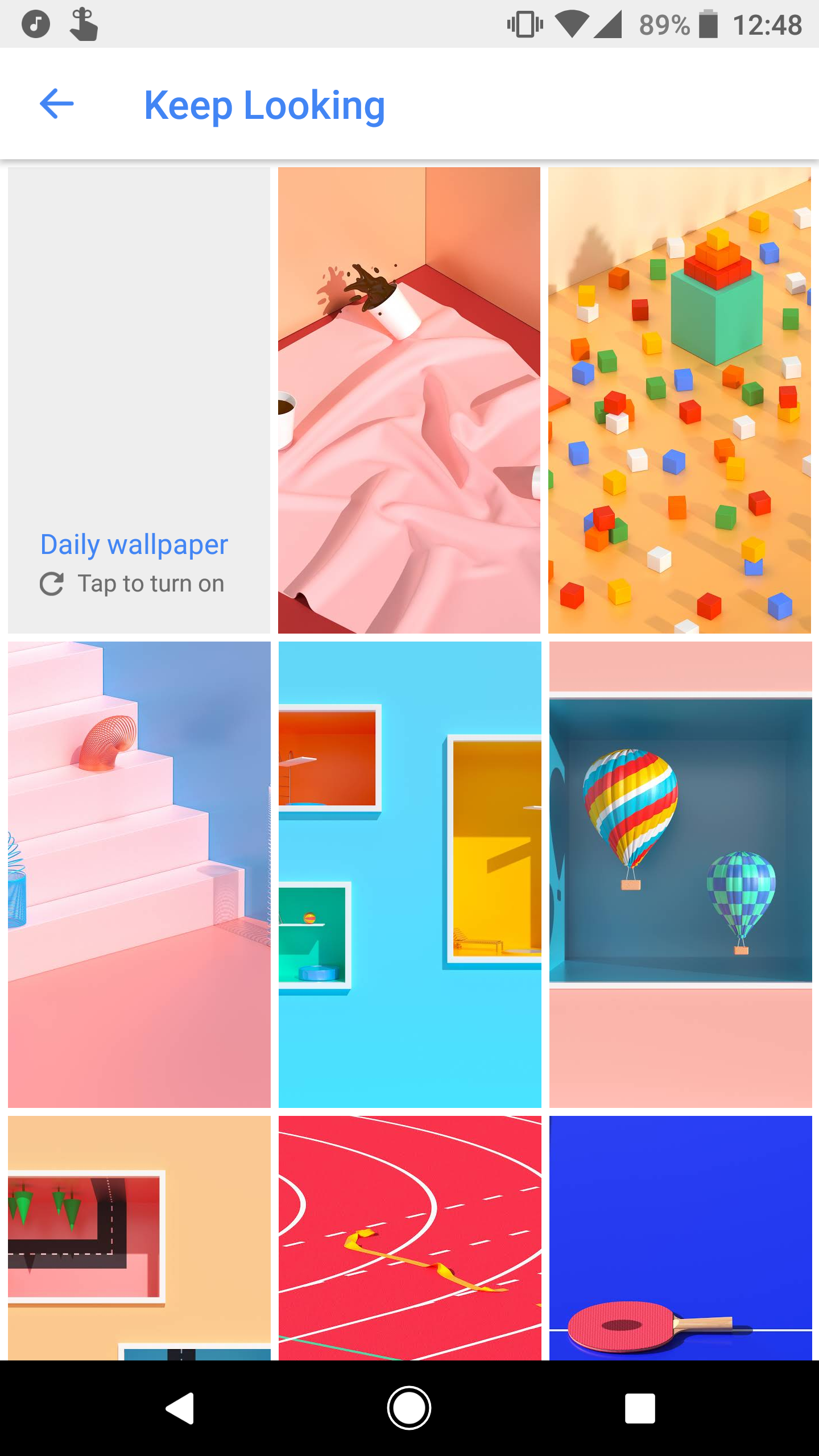 Google Wallpapers app adds new categories and wallpapers, most are