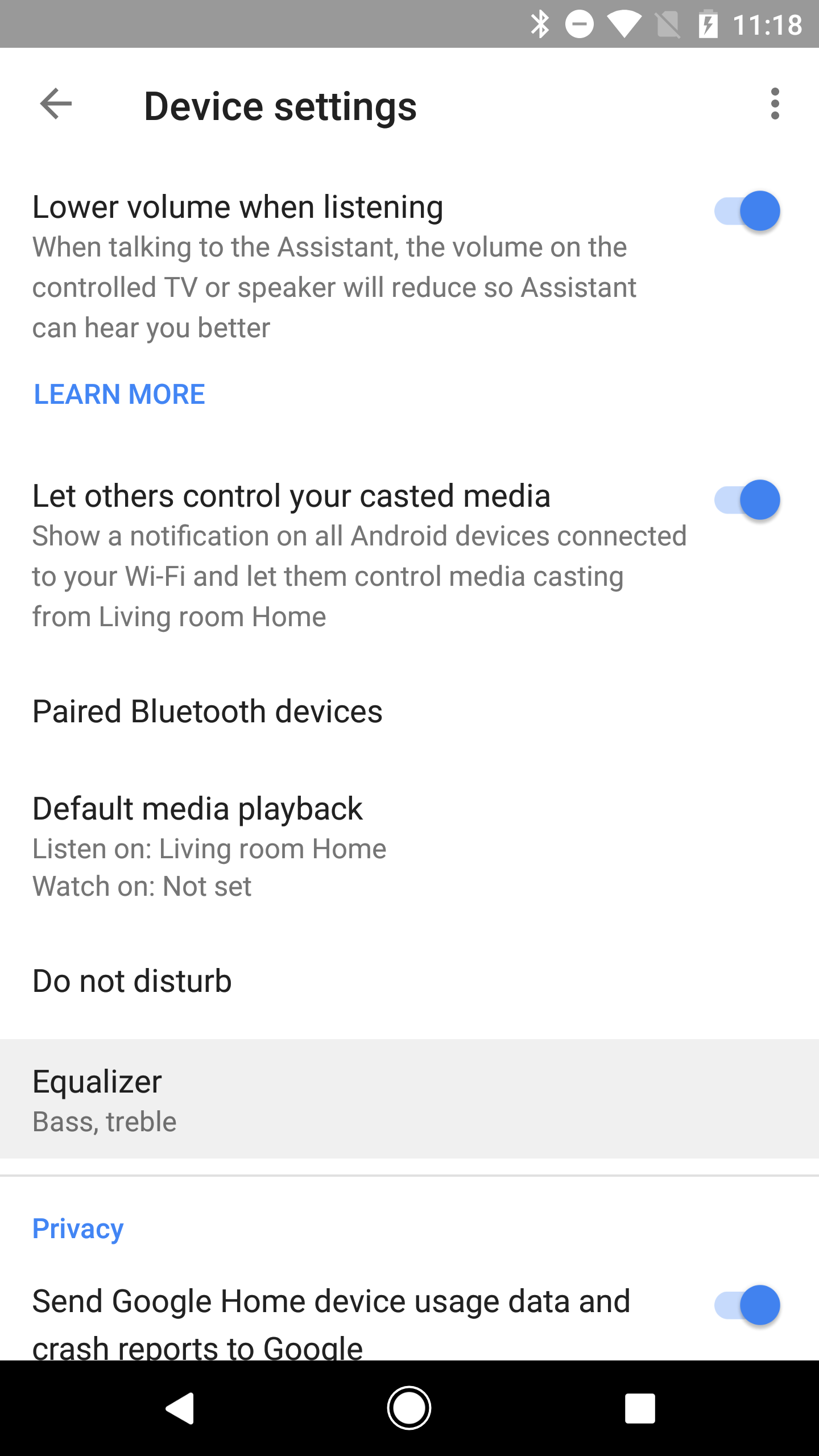 Google Home v1.26 reveals 'speaker pairs' for stereo casting, adds EQ