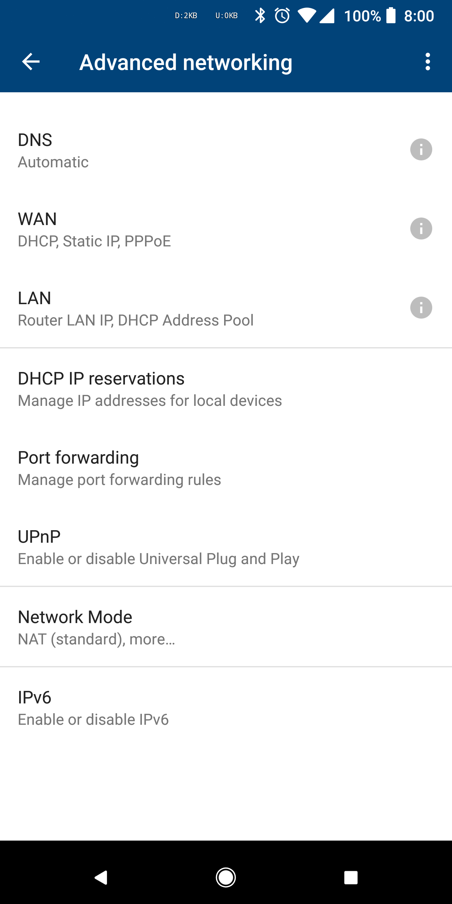 Google Wifi app updated with advanced LAN settings including router IP