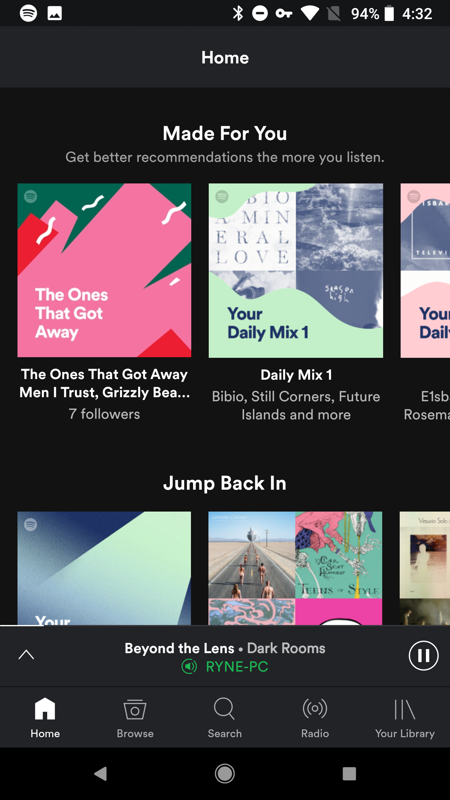Spotify is testing a new threetab interface, simpler list layouts, and