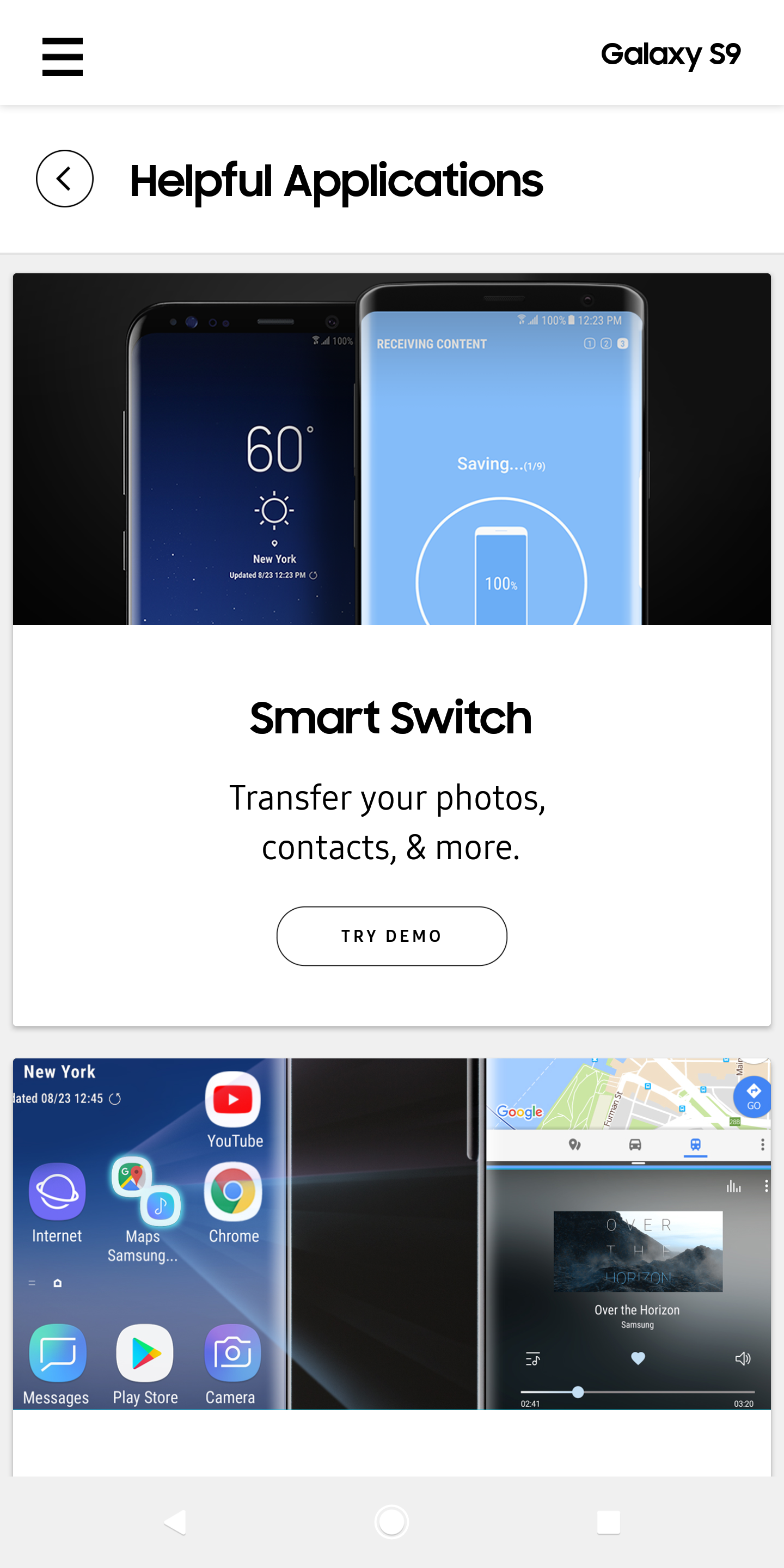 Samsung releases Experience demo app for Galaxy S9/S9+ [APK Download]