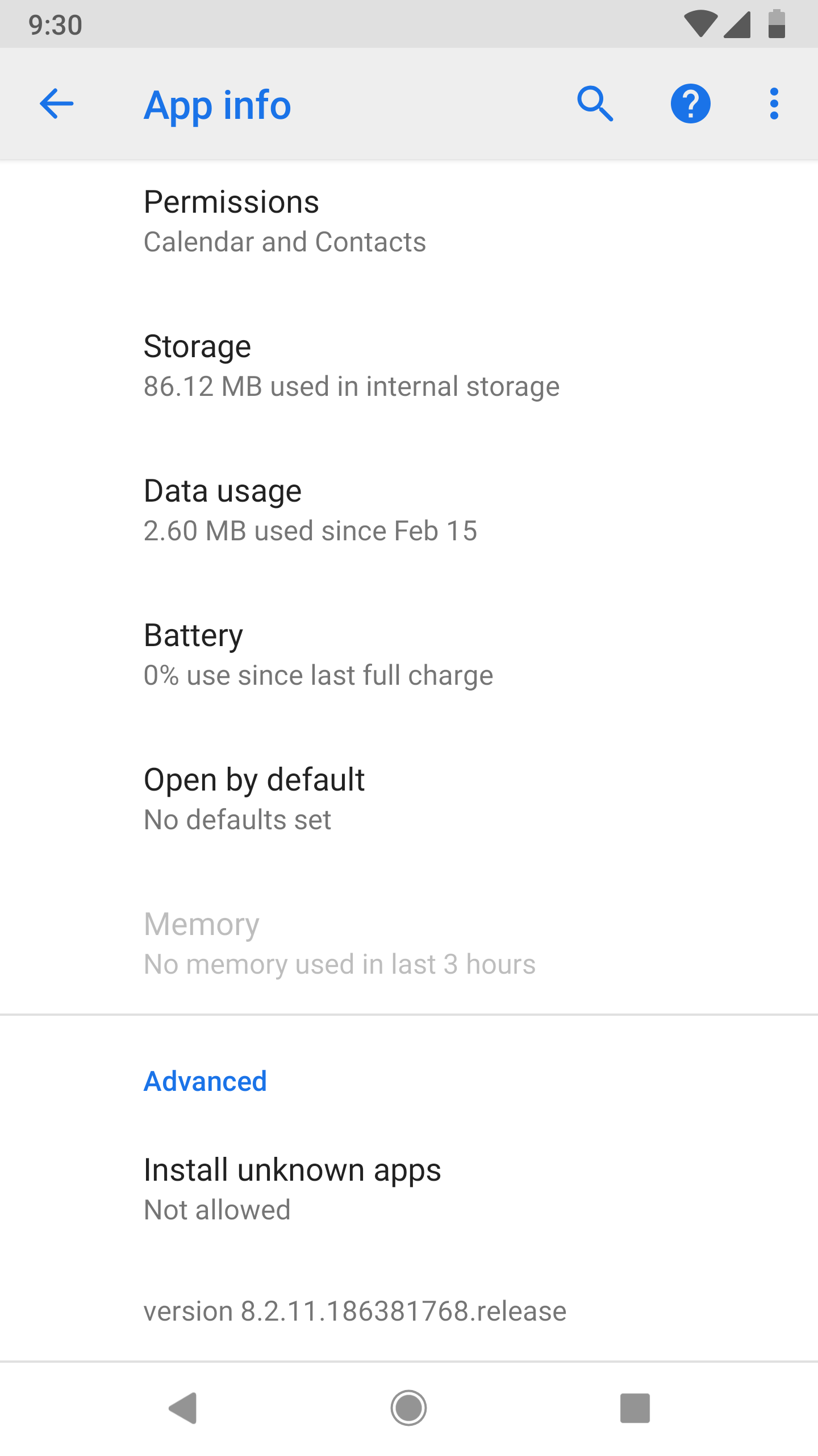 Android P feature spotlight: App info gets changed up, with 'Force stop ...