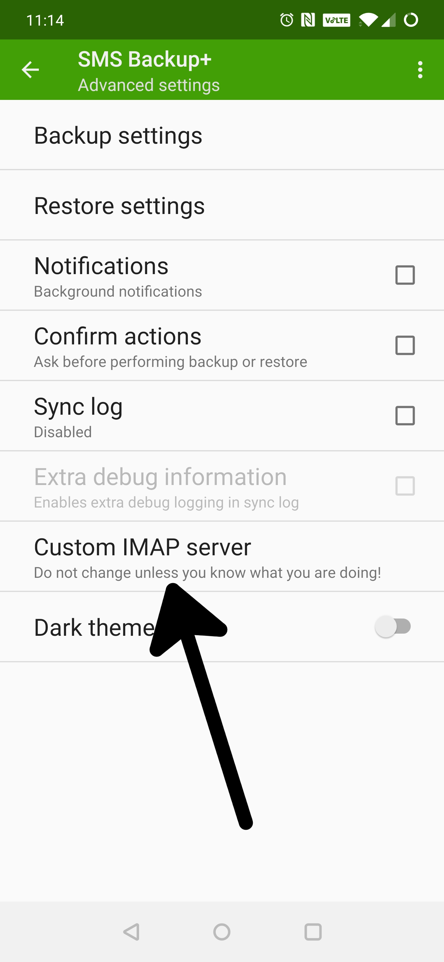 can i make sms backup app backup from computer