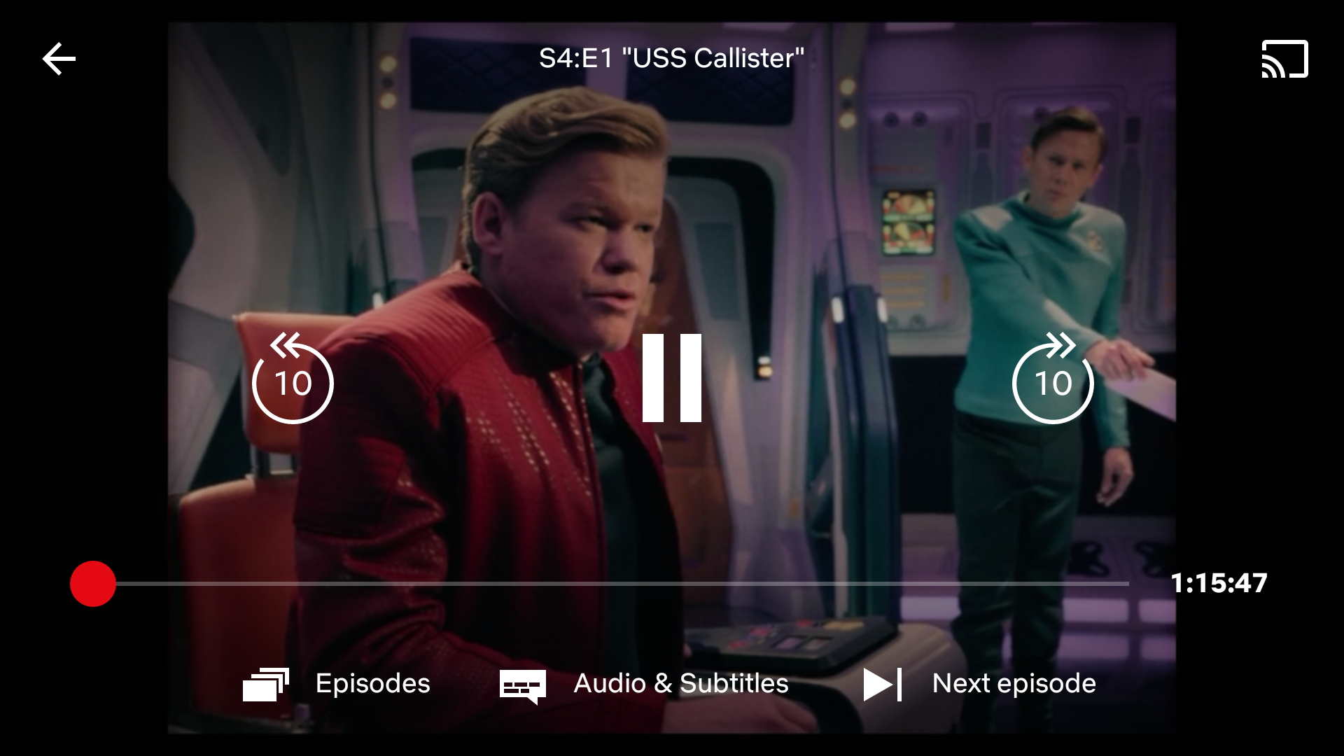 Netflix finally redesigns its player UI with larger controls, -/+ 10s, and  'Next Episode' button