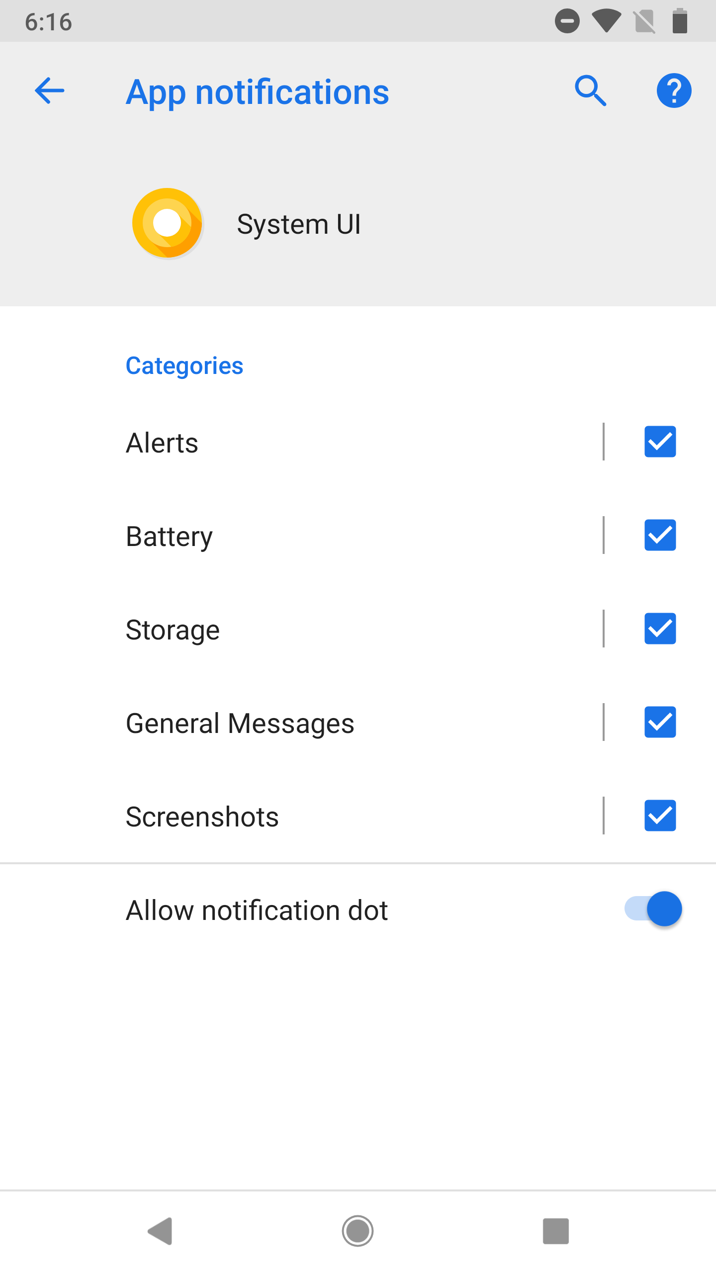 Android P Lets You Disable Some Of System Ui And Android System S Notifications Like Battery Screenshot Car Mode And More Android P Lets You Disable Some Of System Ui And Android System S Notifications Like Battery Screenshot Car Mode And More