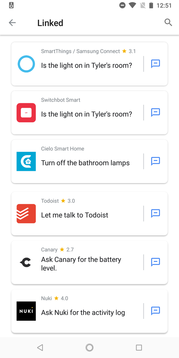 Google Assistant now lets you see all your linked services and actions
