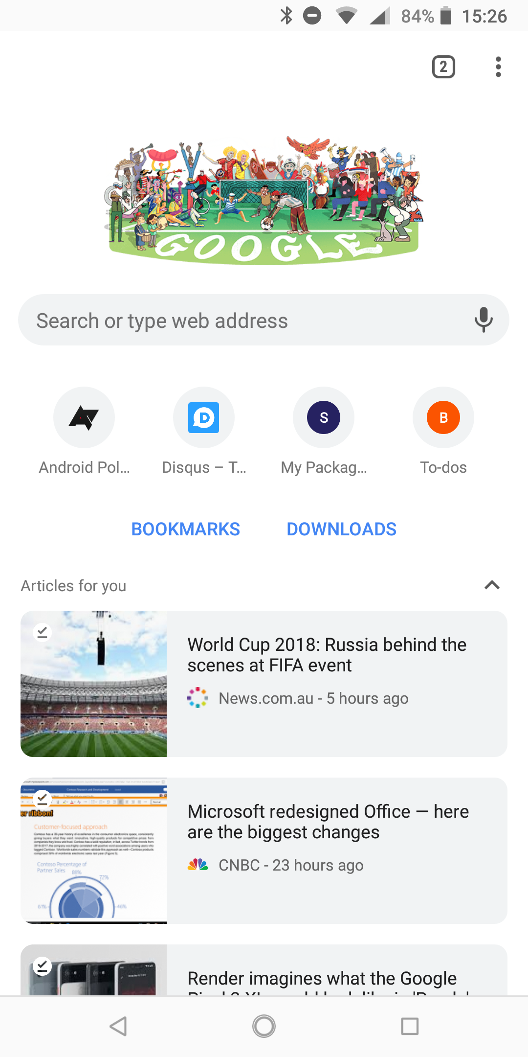 Tip Get a shortcut to Bookmarks and Downloads on every new Chrome tab page
