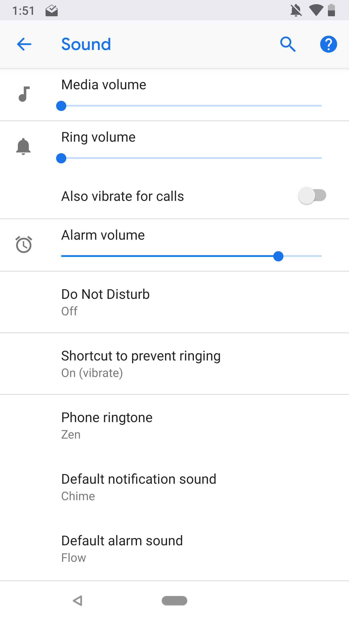 Call volume gets its own slider in settings on Android P DP4