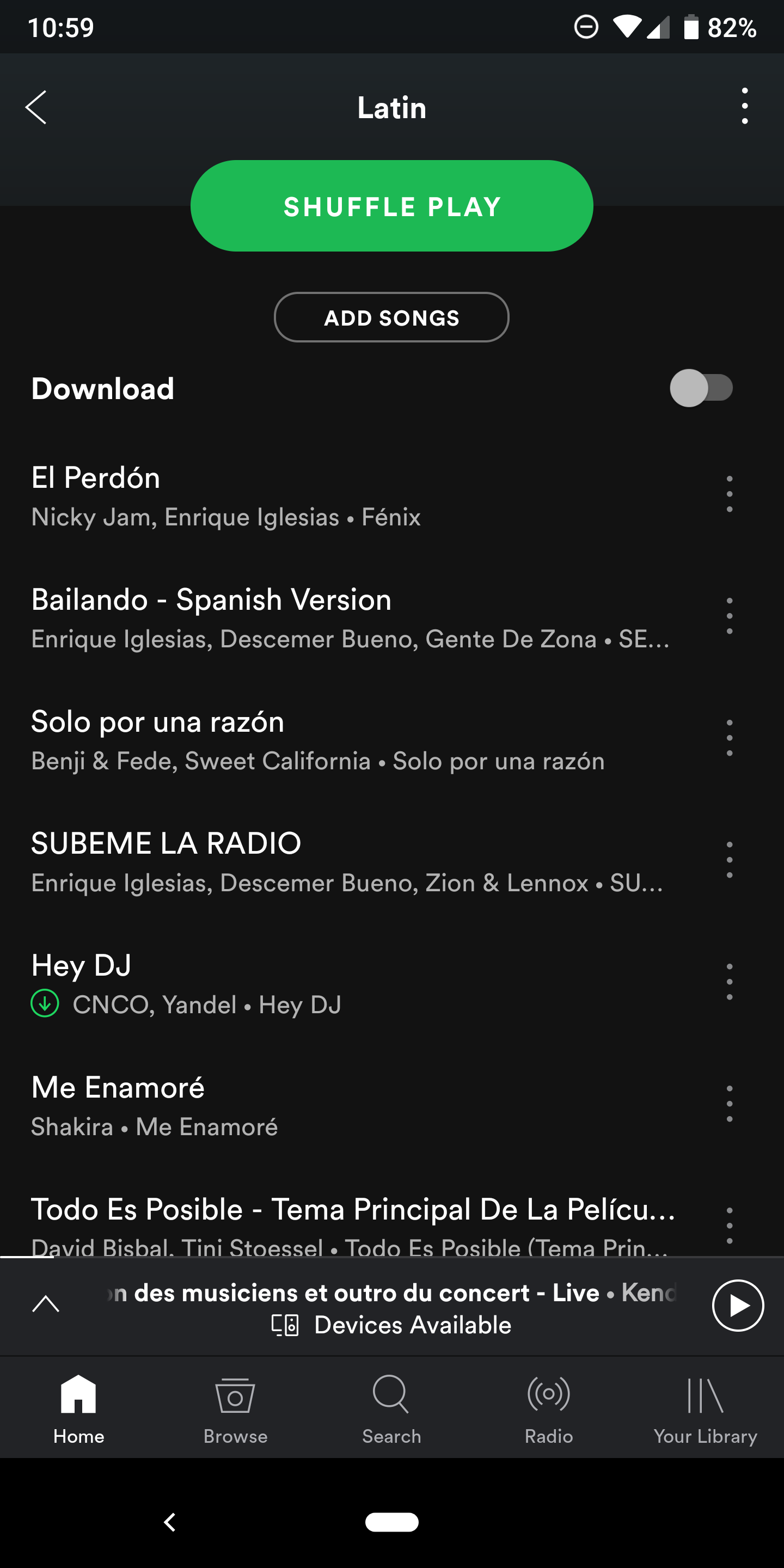 Reordering tracks in your Spotify playlists is now possible on Android