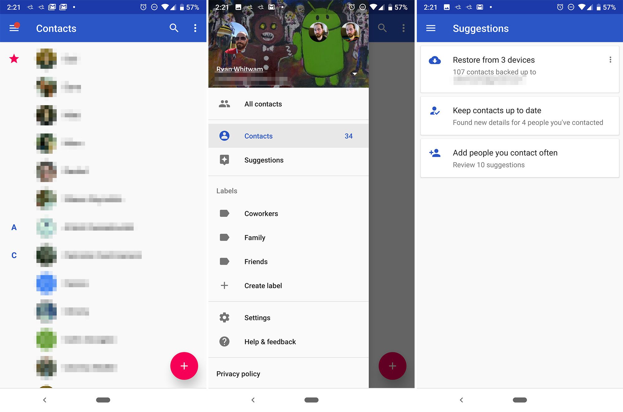 Google rolls out Contacts v3.0 with new Material interface [APK Download]