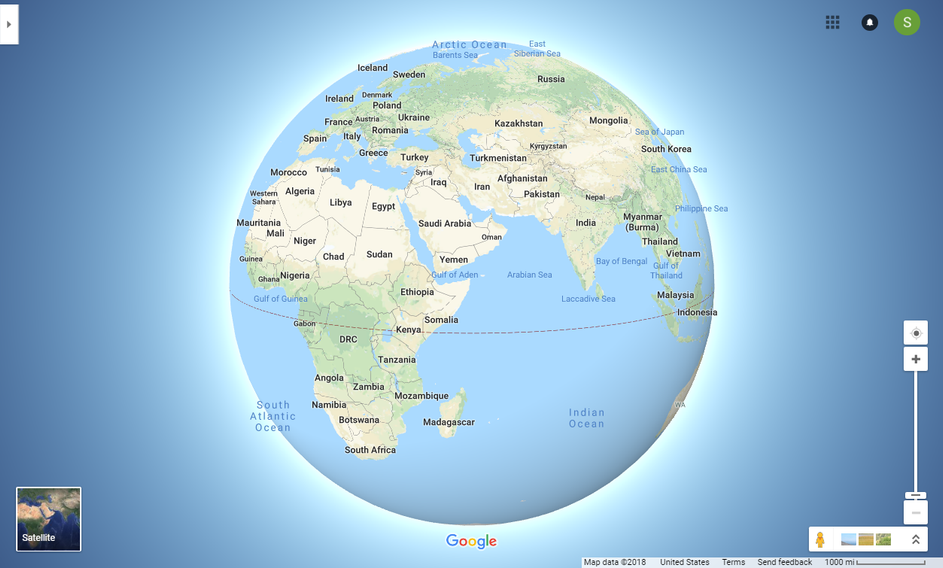 🌍 google earth View a