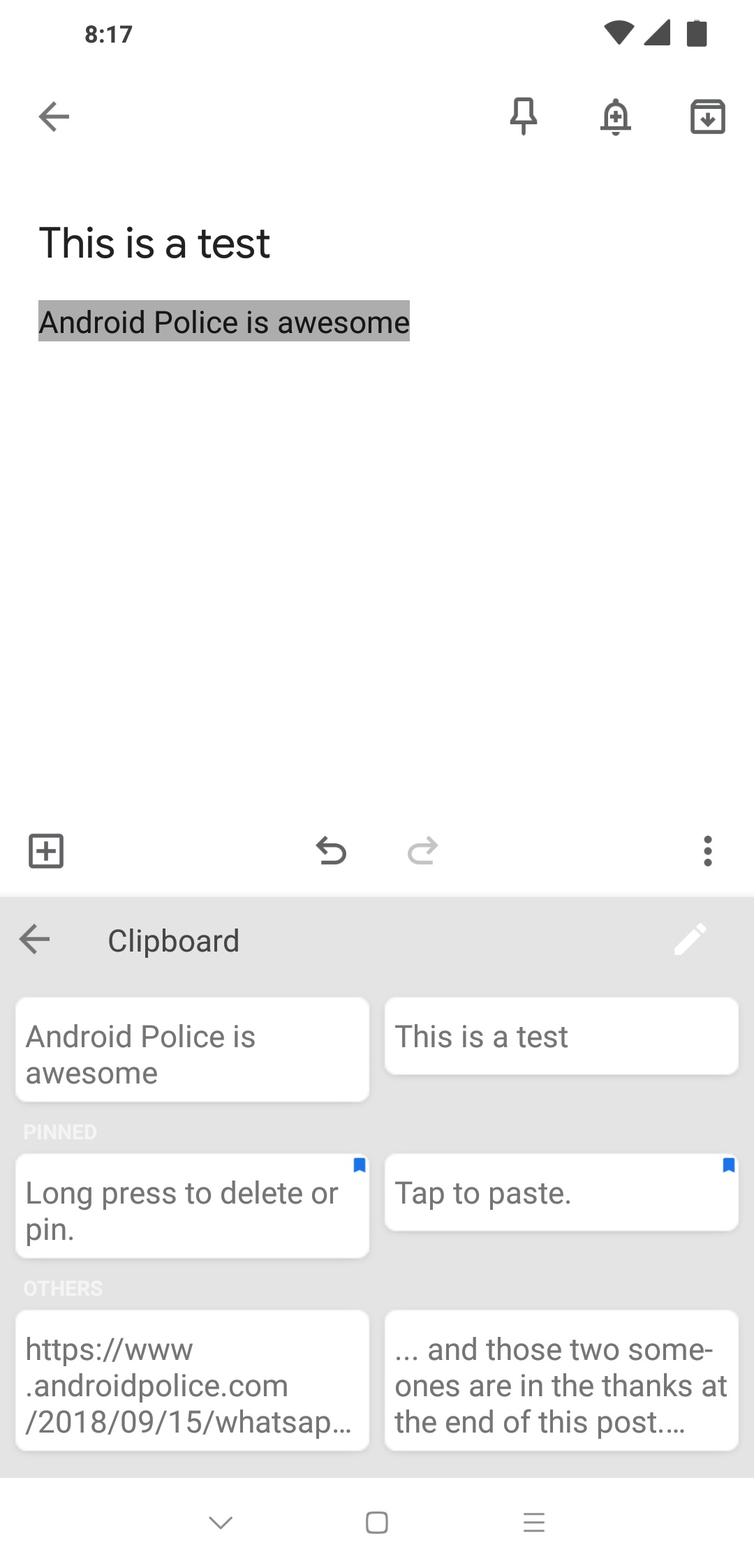 Gboard's clipboard manager is starting to show up in v7.7 beta [APK