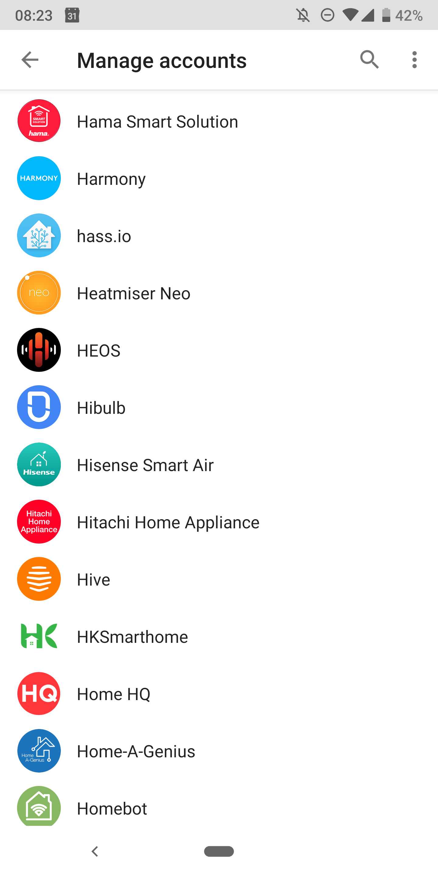 Harmony and google store home