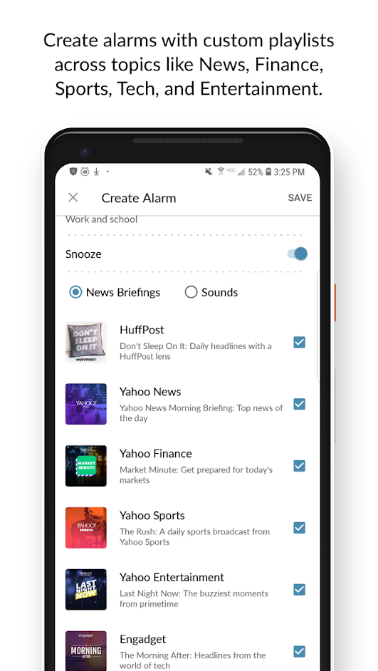 Yahoo's new app will wake you up with audio briefings