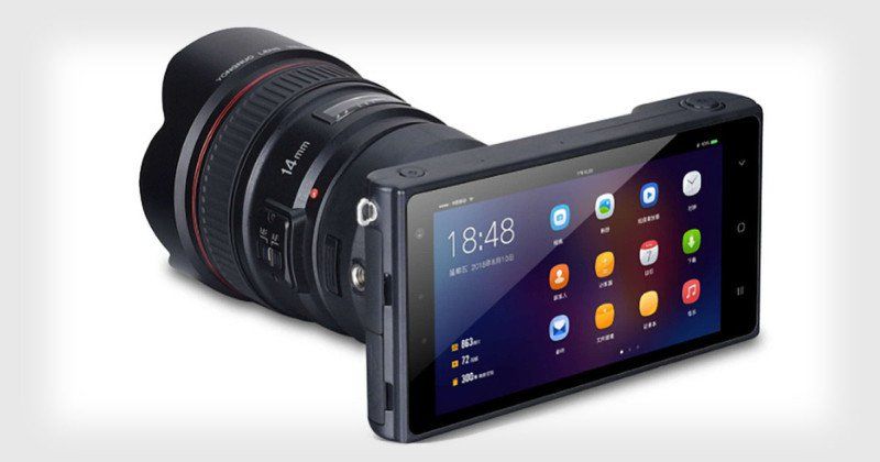 This new mirrorless camera runs Android and supports Canon lenses