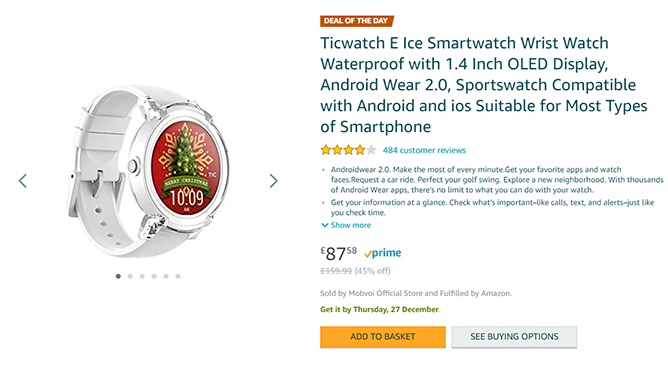 ticwatch e black friday 2018