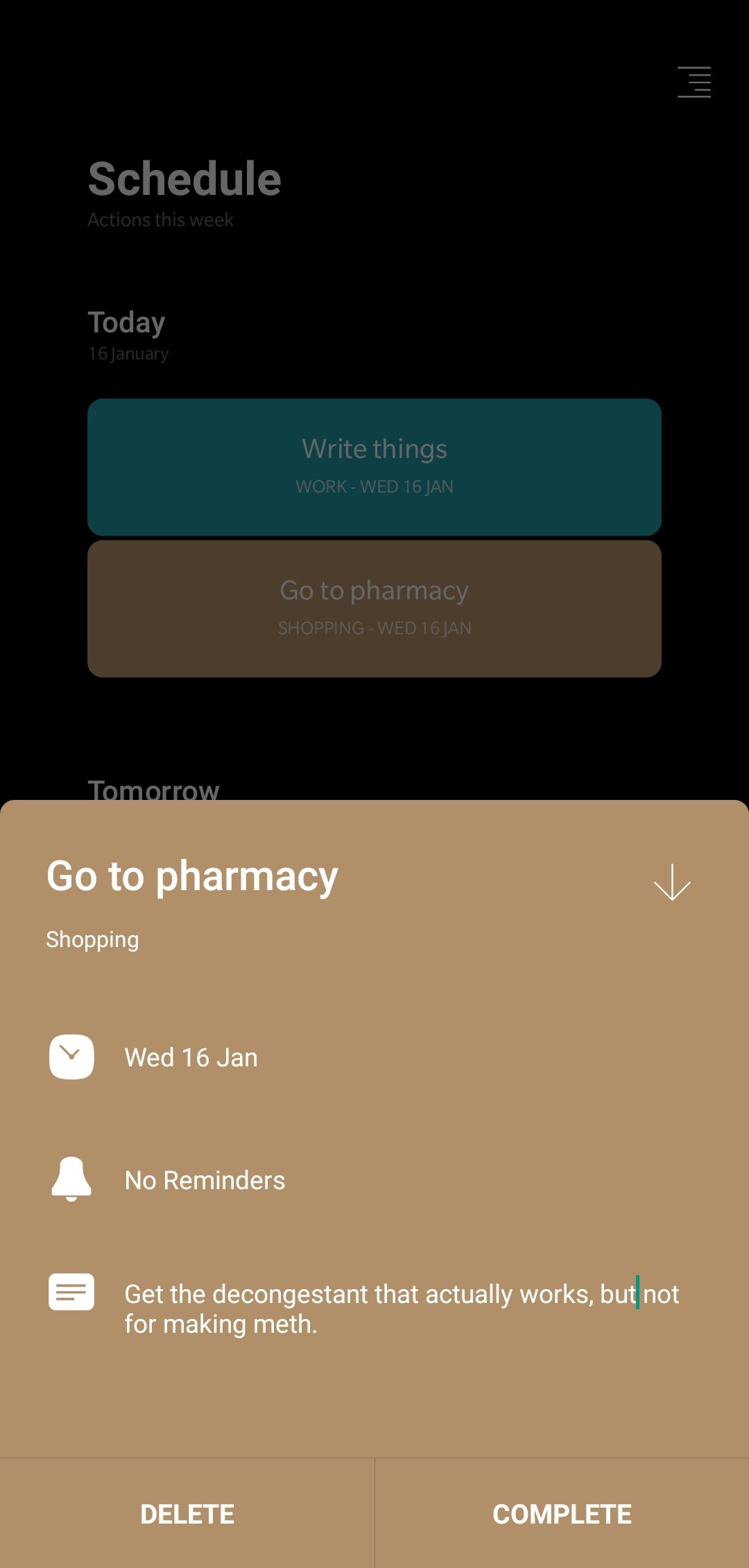 Handson Popular todo manager Moleskine Actions comes to Android in