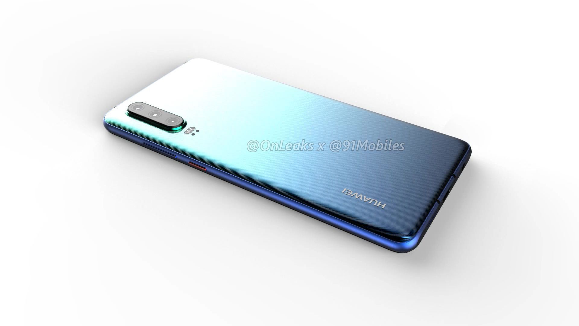 Huawei P30 renders show waterdrop notch, triple cameras, and