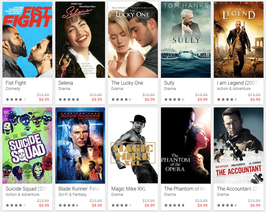 Google Play is stripped of movie and TV show sales