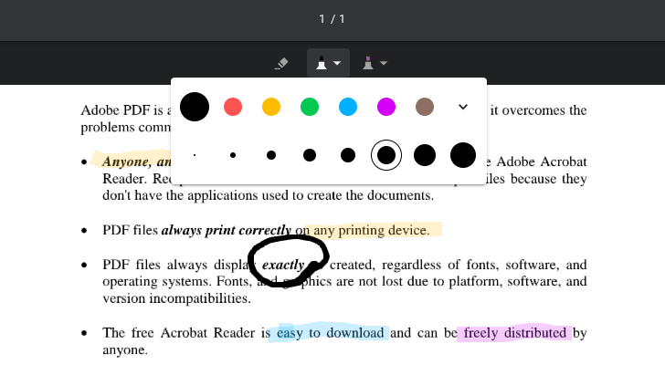 how to highlight on pdf chromebook
