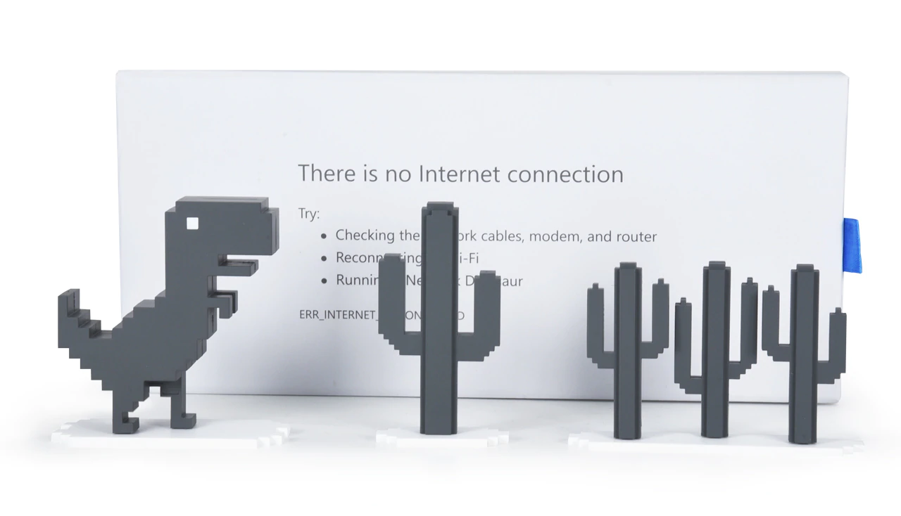 Google Chrome No Internet Connection Dinosaur! (Made by me) :  r/MoeMorphism