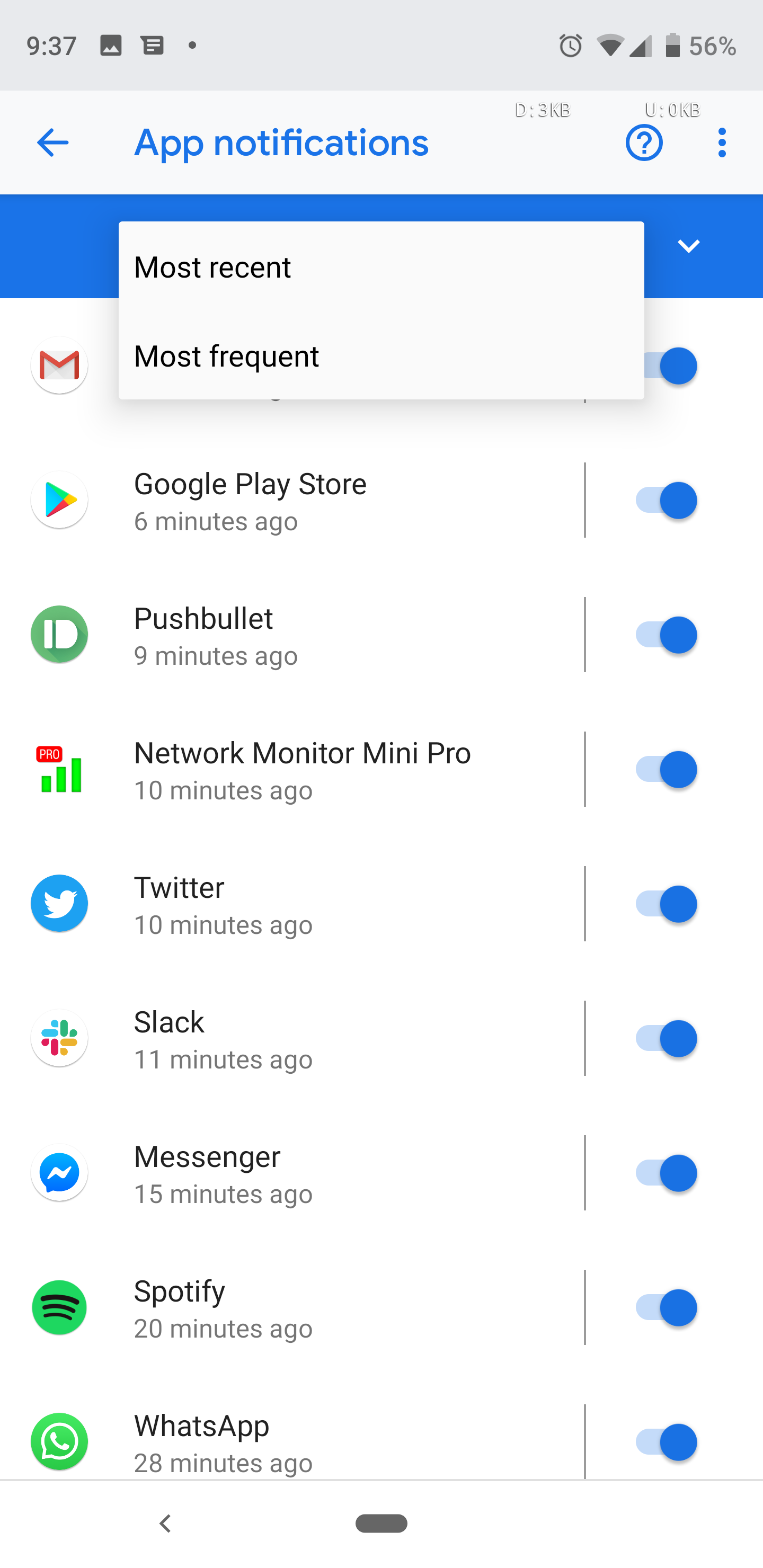 Android Q shows all your apps with disabled notifications in one place