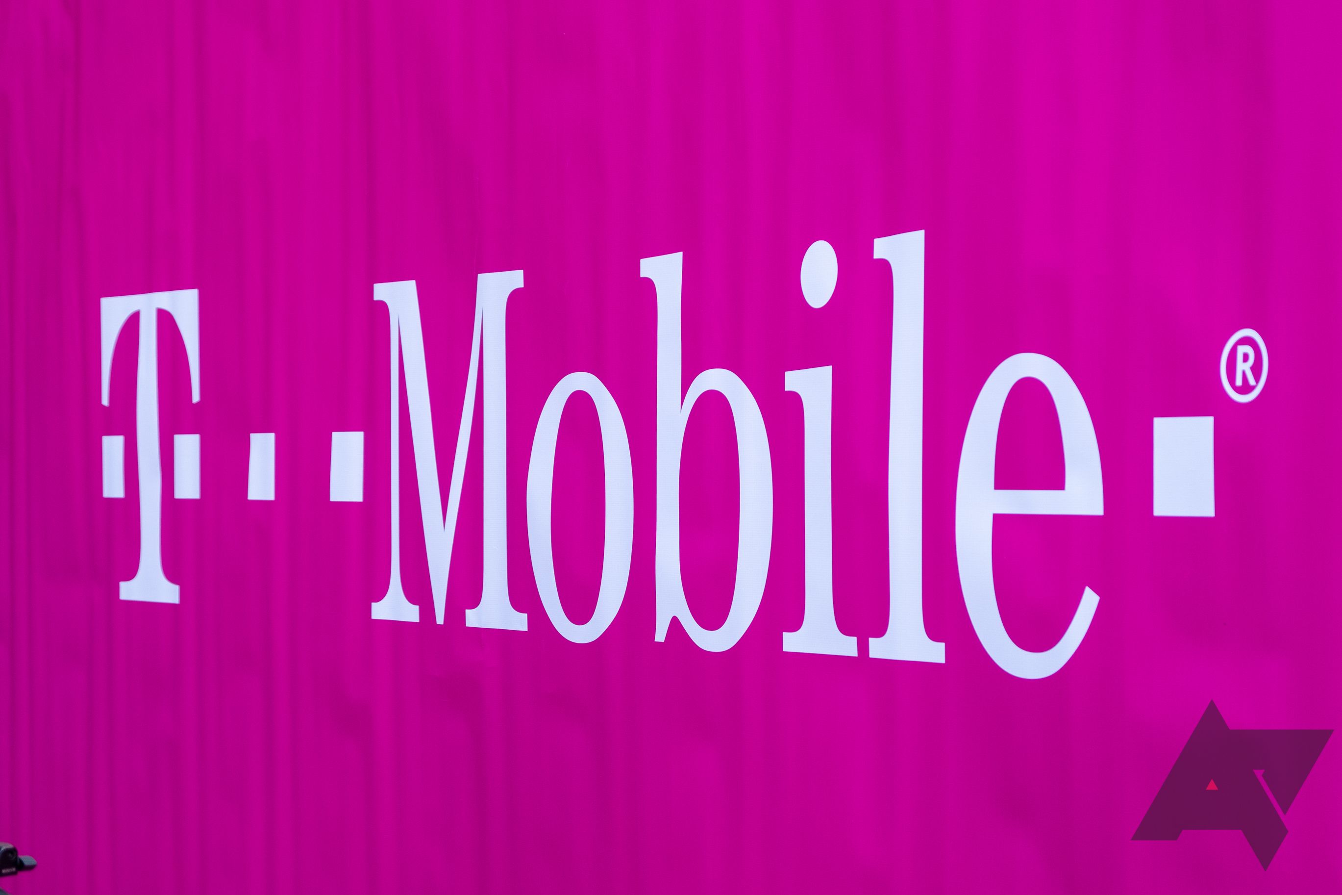 T-Mobile logo on drape