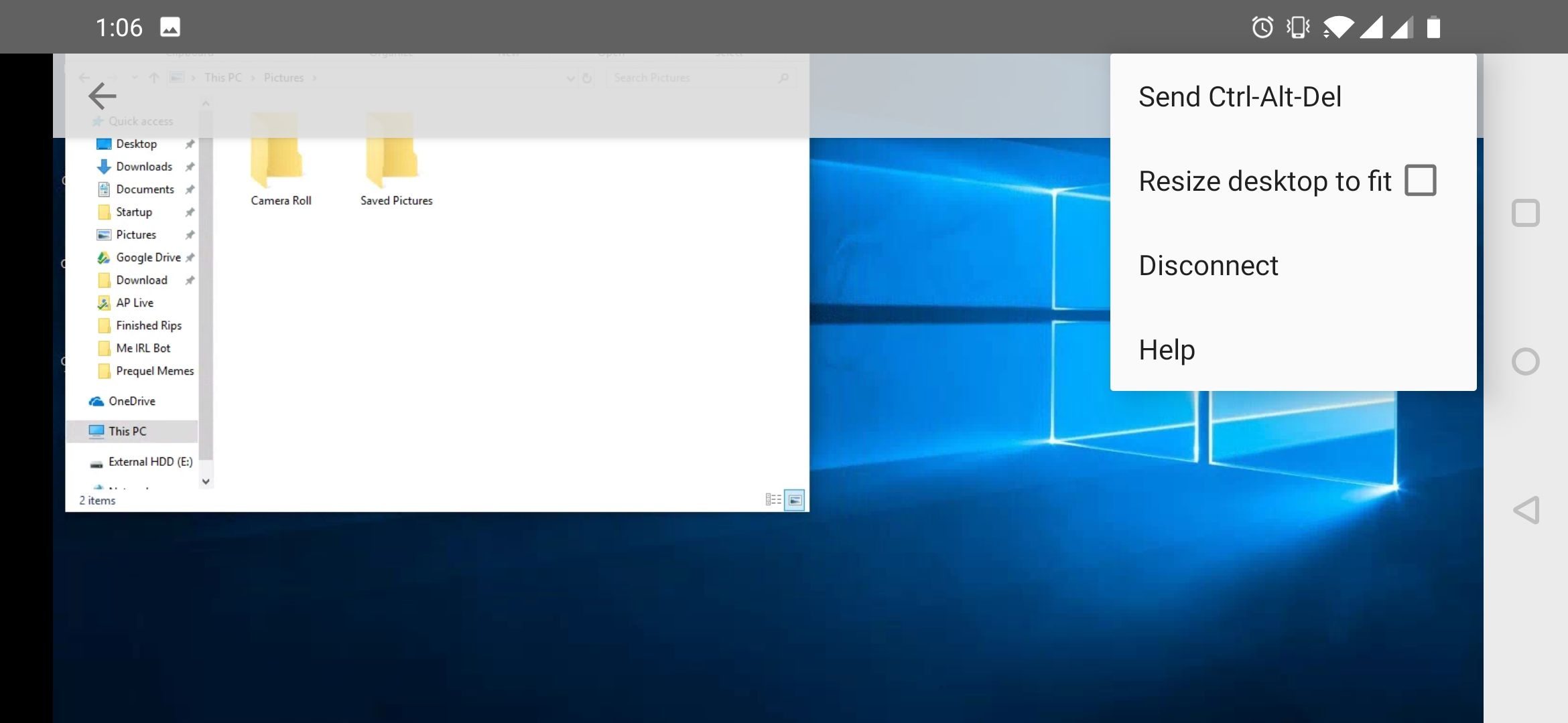 Chrome Remote Desktop v71 adds non-functional display resize