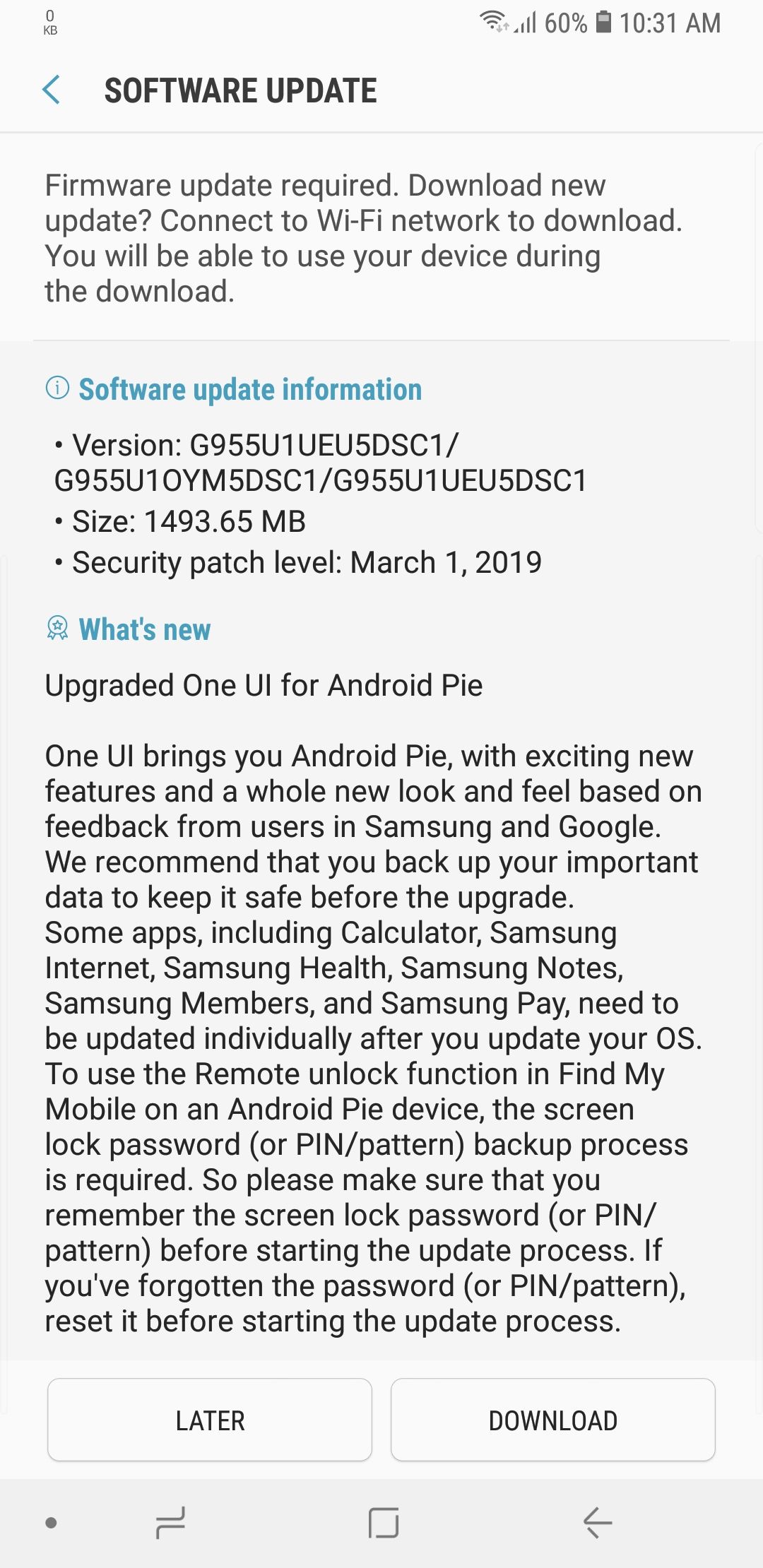 [Update Unlocked] Android 9 Pie rolling out to the Galaxy S8, S8+, and