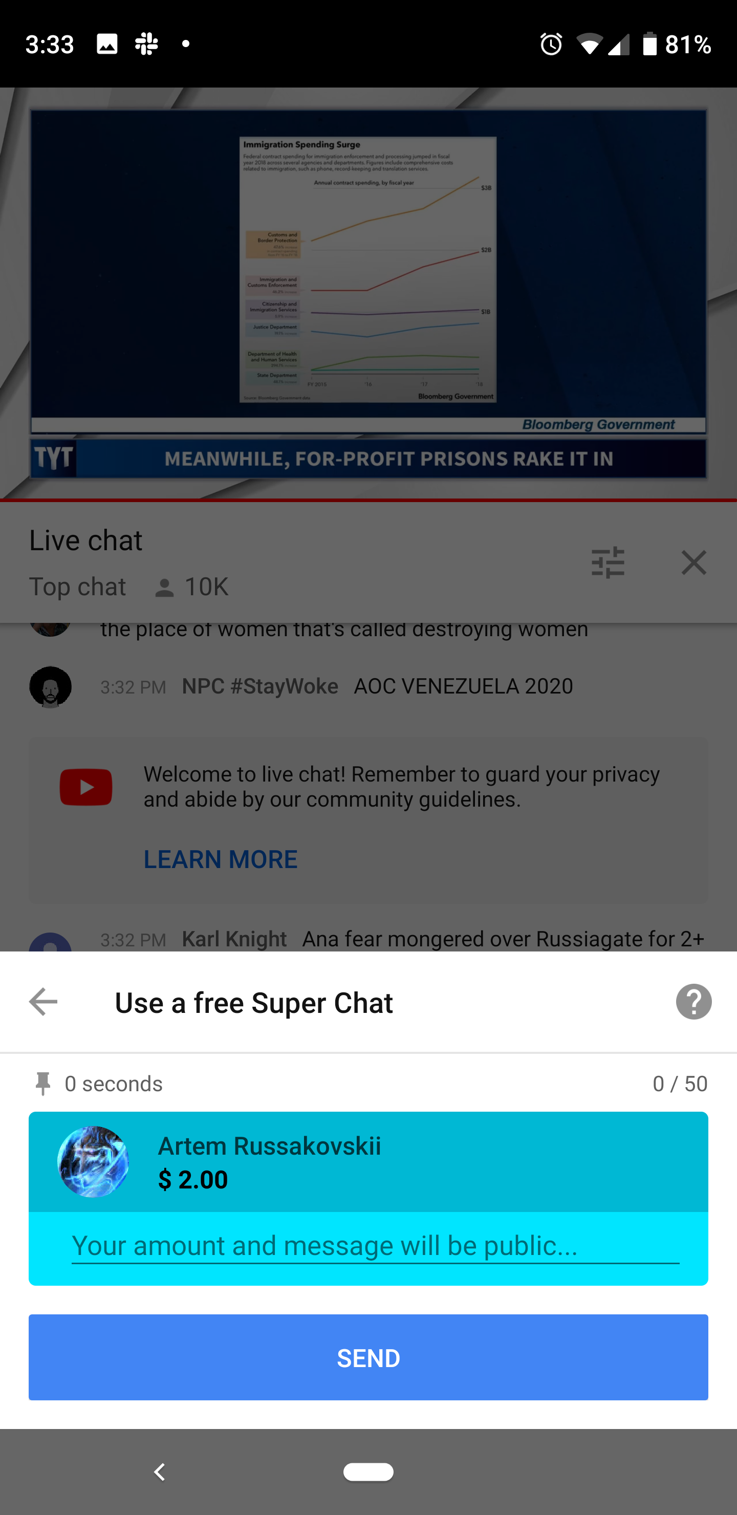 A superchat How to